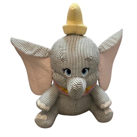 Disney Parks DUMBO Seersucker 15" Striped Collectible Plush Stuffed Animal - Picture 1 of 6